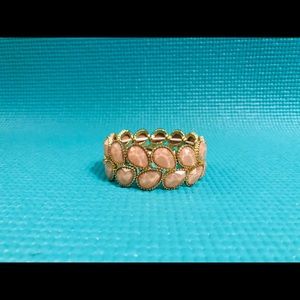 Light pink statement bracelet